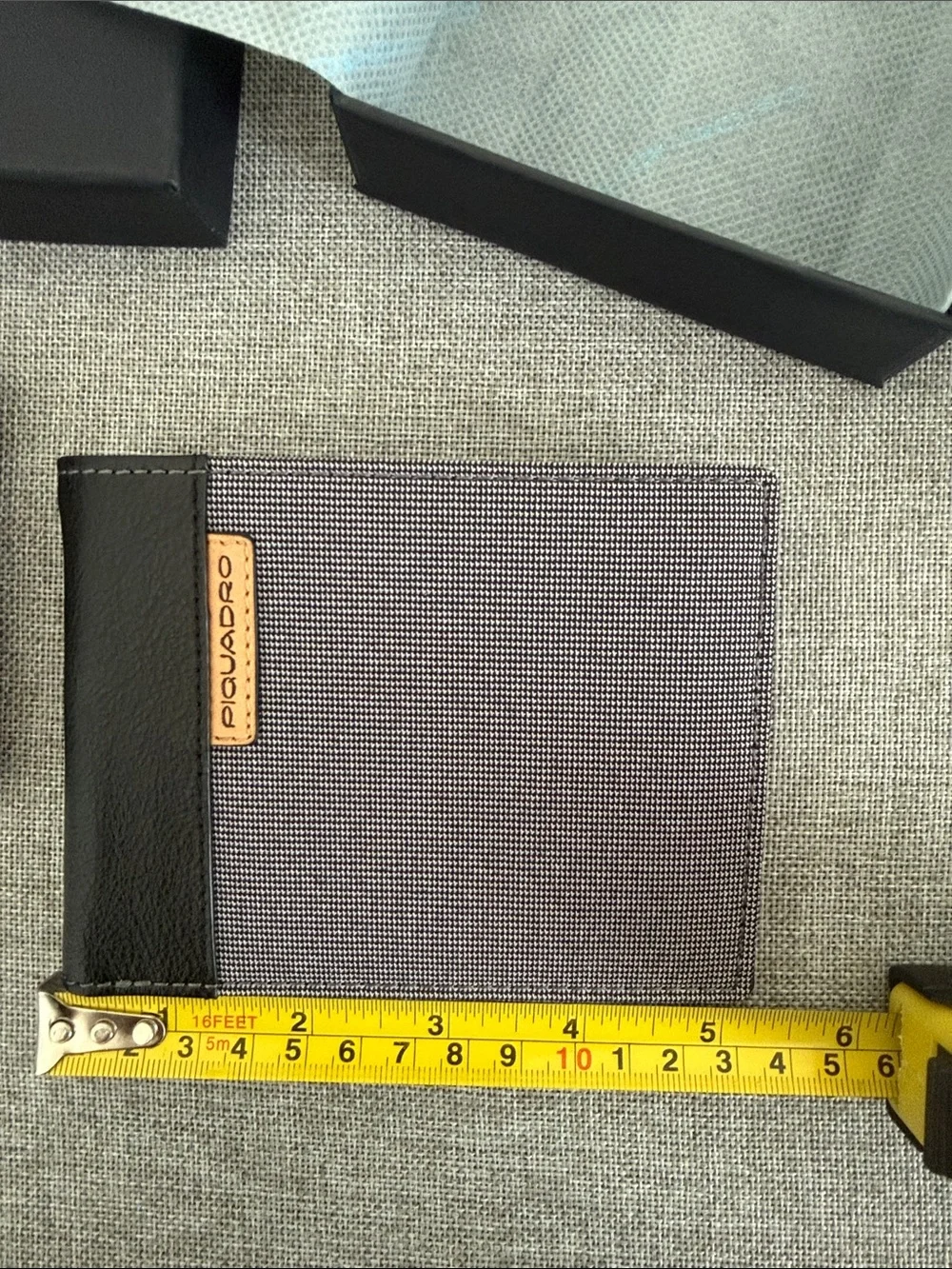 Piquadro blade collection Two-Tone Leather Bifold Wallet